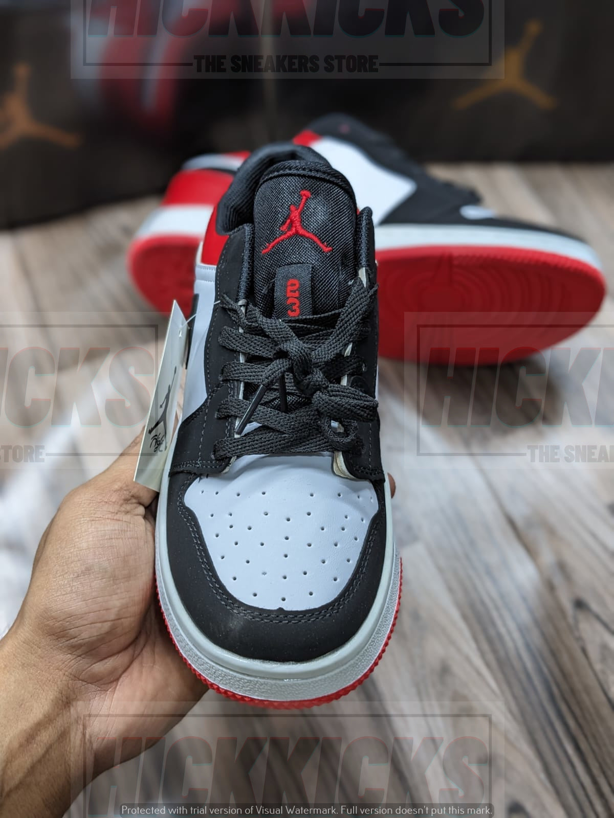 Nike Air Jordan 1 Low Black Toe Velvet Premium Batch