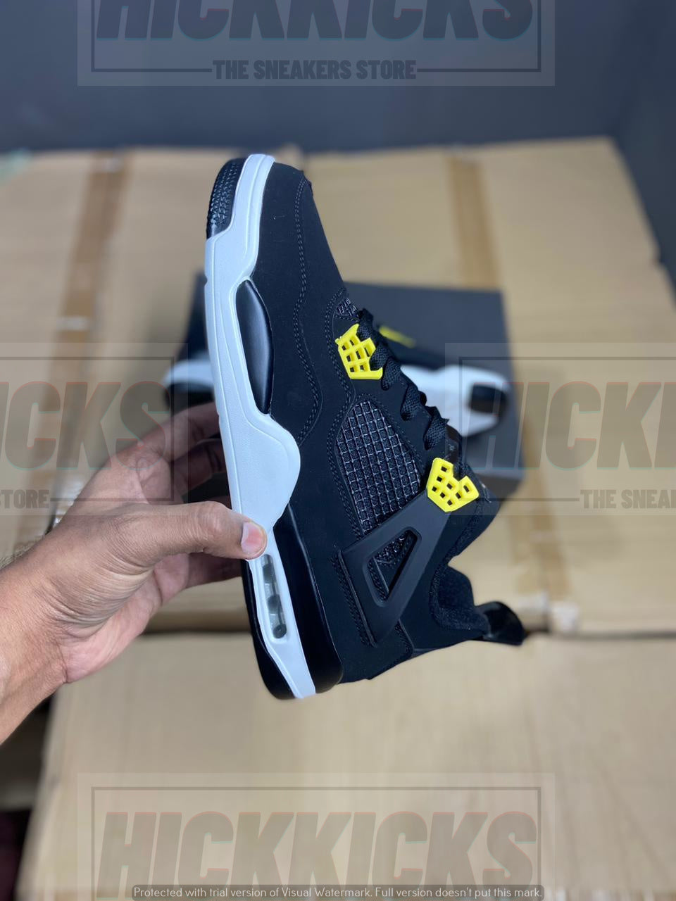 Nike Air Jordan 4 Retro Black Y Premium Batch