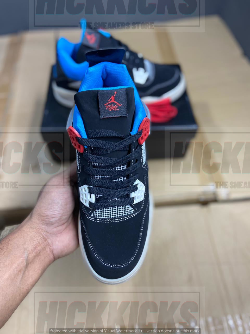 Nike Air Jordan 4 Retro Velvet Black Noir Premium Batch